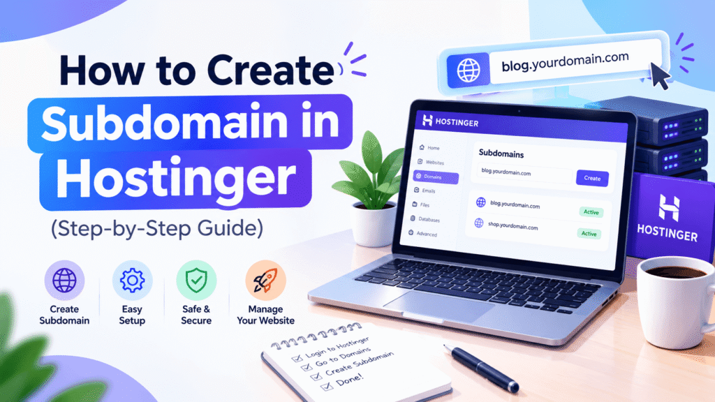 how to create subdomain in hostinger